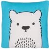 Beliani Coussins Enfant Coussin Décoratif En Tissu Bleu 45x12cm