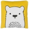 Beliani Coussins Enfant Coussin Décoratif En Tissu Jaune 45x12cm -Coussins enfant Soldes 2022 coussin decoratif en tissu jaune 45x12cm 1