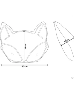 Beliani Coussins Enfant Coussin Décoratif En Tissu Jaune 50x12cm -Coussins enfant Soldes 2022 coussin decoratif en tissu jaune 50x12cm 1
