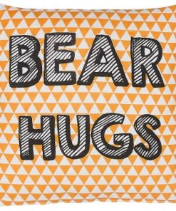 Beliani Coussins Enfant Coussin Décoratif En Tissu Orange 40x12cm