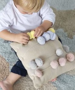 Lorena Canals Coussins Enfant Coussin En Coton Beige 30x30 -Coussins enfant Soldes 2022 coussin en coton beige 30x30 2