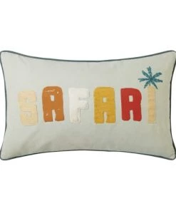 Maisons Du Monde Coussins Enfant Coussin En Coton Bleu Clair à Motifs Multicolores 30x50