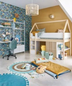 Maisons Du Monde Coussins Enfant Coussin En Coton Bleu Clair à Motifs Multicolores 30x50 -Coussins enfant Soldes 2022 coussin en coton bleu clair a motifs multicolores 30x50 1000 1 31 206466 7