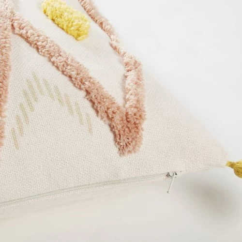 Maisons Du Monde Coussins Enfant Coussin En Coton Tufté Motifs Graphiques à Pompons 30x50 6 Maisons Du Monde Coussins Enfant Coussin En Coton Tufté Motifs Graphiques à Pompons 30x50 – Image 4