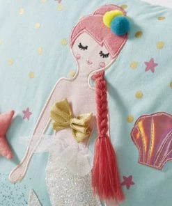 Maisons Du Monde Coussins Enfant Coussin En Coton Vert Imprimé à Pompons 40x40 -Coussins enfant Soldes 2022 coussin en coton vert imprime a pompons 40x40 1000 9 5 193197 3