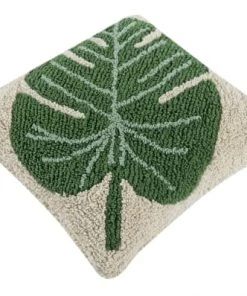 Lorena Canals Coussins Enfant Coussin En Coton Vert Monstera 38x38 -Coussins enfant Soldes 2022 coussin en coton vert monstera 38x38 5
