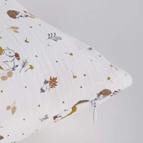 Maisons Du Monde Coussins Enfant Coussin En Gaze De Coton Bio écru Imprimé Animaux 25x40 4 Maisons Du Monde Coussins Enfant Coussin En Gaze De Coton Bio écru Imprimé Animaux 25x40 – Image 2