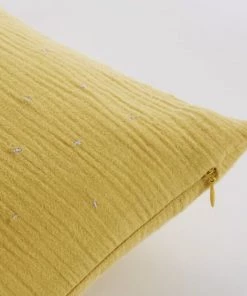 Maisons Du Monde Coussins Enfant Coussin En Gaze De Coton Bio Jaune Moutarde Imprimé Hérisson 25x40 -Coussins enfant Soldes 2022 coussin en gaze de coton bio jaune moutarde imprime herisson 25x40 1000 2 14 215715 3
