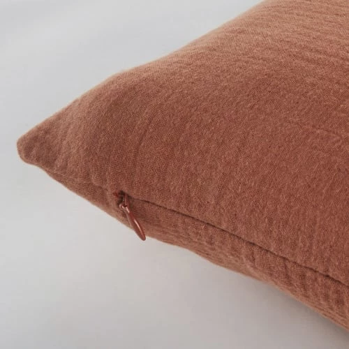 Maisons Du Monde Coussins Enfant Coussin En Gaze De Coton Imprimé "Bonheur" Doré Et Terracotta, 25x40 5 Maisons Du Monde Coussins Enfant Coussin En Gaze De Coton Imprimé "Bonheur" Doré Et Terracotta, 25x40 – Image 3