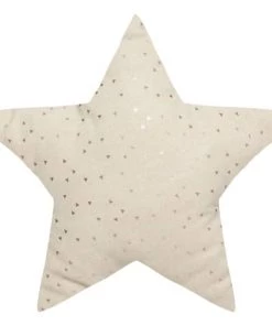 Home Maison Coussins Enfant Coussin Enfant étoile Motifs Métallisés Beige 40x40
