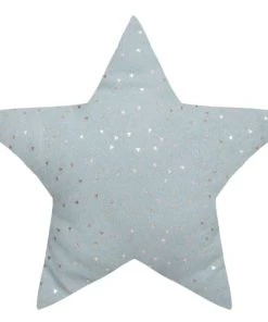 Home Maison Coussins Enfant Coussin Enfant étoile Motifs Métallisés Bleu Gris 40x40
