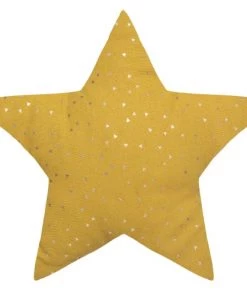 Home Maison Coussins Enfant Coussin Enfant étoile Motifs Métallisés Ocre 40x40