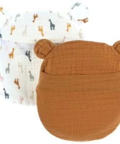 Noukie's Coussins Enfant Coussin Ergonomique Anti Tête Plate + 2 Housses En Coton Bio