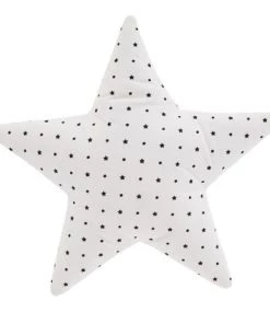 Maisons Du Monde Coussins Enfant Coussin étoile En Coton Bio Noir Et Blanc Imprimé 45x45