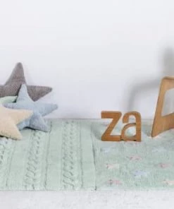 Lorena Canals Coussins Enfant Coussin étoile En Coton Vert 54x54 -Coussins enfant Soldes 2022 coussin etoile en coton vert 54x54 4