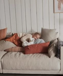 OYOY Living Design Coussins Enfant Coussin Extra Long Marron 100% Coton Organique 25x80cm -Coussins enfant Soldes 2022 coussin extra long marron 100 coton organique 25x80cm 2