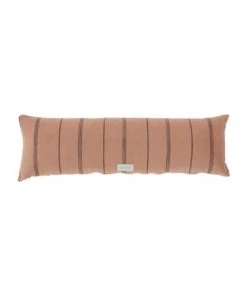 OYOY Living Design Coussins Enfant Coussin Extra Long Marron 100% Coton Organique 25x80cm