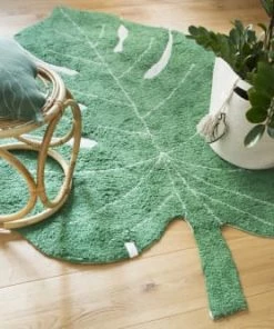 Lorena Canals Coussins Enfant Coussin Feuilles Coton Vert 28x42 -Coussins enfant Soldes 2022 coussin feuilles coton vert 28x42 6