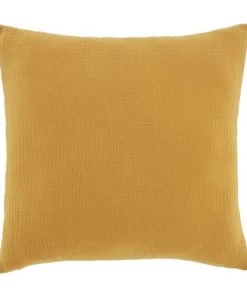Maisons Du Monde Coussins Enfant Coussin Gauffré Broderie Oie Jaune Moutarde Et Dorée, 35x35 -Coussins enfant Soldes 2022 coussin gauffre broderie oie jaune moutarde et doree 35x35 1000 0 34 225862 2