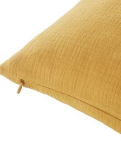 Maisons Du Monde Coussins Enfant Coussin Gauffré Broderie Oie Jaune Moutarde Et Dorée, 35x35 -Coussins enfant Soldes 2022 coussin gauffre broderie oie jaune moutarde et doree 35x35 1000 0 34 225862 3