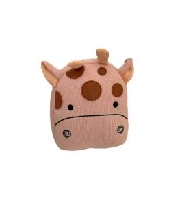 Crochetts Coussins Enfant Coussin Girafe Pinky Clara 100% Coton Rose