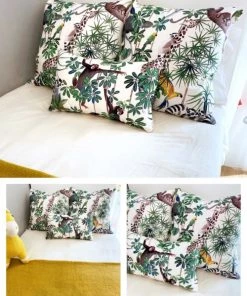 Crochetts Coussins Enfant Coussin Jungle 100% Coton Multicolore 50x50 Cm -Coussins enfant Soldes 2022 coussin jungle 100 coton multicolore 50x50 cm 3
