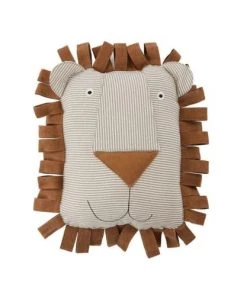 OYOY Living Design Coussins Enfant Coussin Lion Marron Coton Organique Et Polyester H40x37x14cm