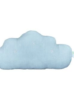 Sauthon Coussins Enfant Coussin Nuage 35x8cm En Coton Bleu