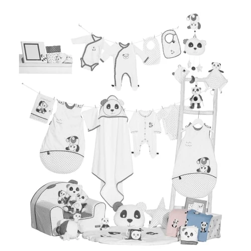 Sauthon Coussins Enfant Coussin Panda 35x8cm En Coton Blanc 5 Sauthon Coussins Enfant Coussin Panda 35x8cm En Coton Blanc – Image 3