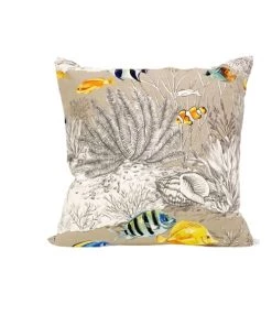 Crochetts Coussins Enfant Coussin Poisson 100% Coton Multicolore 50x50 Cm