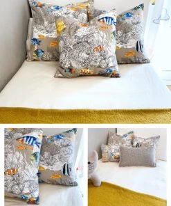 Crochetts Coussins Enfant Coussin Poisson 100% Coton Multicolore 50x50 Cm -Coussins enfant Soldes 2022 coussin poisson 100 coton multicolore 50x50 cm 5