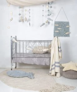 Lorena Canals Coussins Enfant Coussin Poisson En Coton Bleu 60x27 -Coussins enfant Soldes 2022 coussin poisson en coton bleu 60x27 4