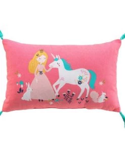 Douceur D'Intérieur Coussins Enfant Coussin Pompons Coton 30x50cm