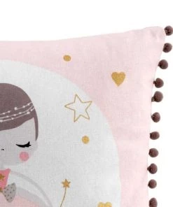 Douceur D'Intérieur Coussins Enfant Coussin Pompons Coton 40x40cm 7 Douceur D'Intérieur Coussins Enfant Coussin Pompons Coton 40x40cm -Coussins enfant Soldes 2022 coussin pompons coton 40x40cm 12