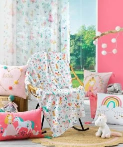 Douceur D'Intérieur Coussins Enfant Coussin Pompons Coton 40x40cm -Coussins enfant Soldes 2022 coussin pompons coton 40x40cm 8