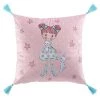 Douceur D'Intérieur Coussins Enfant Coussin Pompons Velours 40x40cm