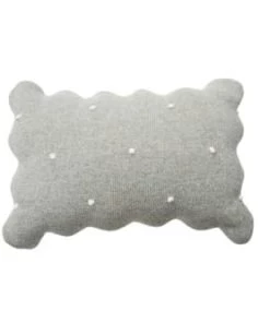 Lorena Canals Coussins Enfant Coussin Rond Biscuit De Coton Gris 25x35