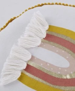 Maisons Du Monde Coussins Enfant Coussin Rond En Coton écru, Jaune Et Rose Imprimé Arc-en-ciel D30 -Coussins enfant Soldes 2022 coussin rond en coton ecru jaune et rose imprime arc en ciel d30 1000 14 19 215761 3