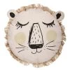 Decoratie Coussins Enfant Coussin Rond Lion Franges D38cm
