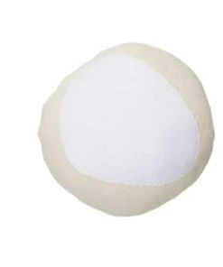 Lorena Canals Coussins Enfant Coussin Rond Vanille Et Coton Blanc 30x30