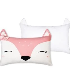 Lovely Casa Coussins Enfant Coussin Rose 30x50cm -Coussins enfant Soldes 2022 coussin rose 30x50cm 3