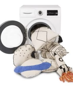 Lorena Canals Coussins Enfant Coussin Saturne En Coton Blanc Et Bleu 40x60 -Coussins enfant Soldes 2022 coussin saturne en coton blanc et bleu 40x60 6