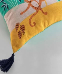 Douceur D'Intérieur Coussins Enfant Coussin Vert Coton 30x50cm -Coussins enfant Soldes 2022 coussin vert coton 30x50cm 1