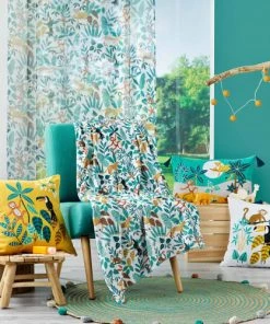 Douceur D'Intérieur Coussins Enfant Coussin Vert Coton 30x50cm -Coussins enfant Soldes 2022 coussin vert coton 30x50cm 3