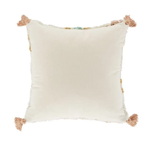 Maisons Du Monde Coussins Enfant Coussins à Motifs Tuftés Berbères Blancs, Orange, Verts Et Jaunes, 40x40 4 Maisons Du Monde Coussins Enfant Coussins à Motifs Tuftés Berbères Blancs, Orange, Verts Et Jaunes, 40x40 – Image 2