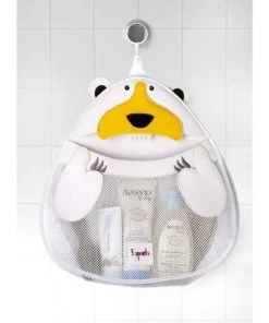 3 Sprouts Accessoires De Salle De Bain Enfant Filet De Rangement Jouets De Bain Ours Polaire -Coussins enfant Soldes 2022 filet de rangement jouets de bain ours polaire 2
