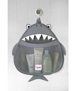 3 Sprouts Accessoires De Salle De Bain Enfant Filet De Rangement Jouets De Bain Requin -Coussins enfant Soldes 2022 filet de rangement jouets de bain requin 2