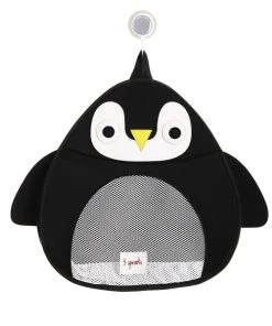 3 Sprouts Accessoires De Salle De Bain Enfant Filet De Rangement Pour Le Bain Pingouin