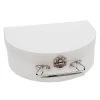 Rico Design Boîtes Et Paniers De Rangements Enfant Grande Valise En Carton Semi-circulaire Blanche à Décorer 20x15x7cm