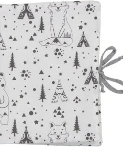 Chouchouette Accessoires De Salle De Bain Enfant Housse De Carnet De Santé Renard Noir Et Blanc